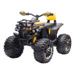 Elektrisches Kinde -Quad, 12V, mit funktionierendem Licht und Pedal, wiederaufladbare Batterie, Alter 3-5 Jahre, Farbe gelb