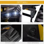 Elektrisches Kinde -Quad, 12V, mit funktionierendem Licht und Pedal, wiederaufladbare Batterie, Alter 3-5 Jahre, Farbe gelb