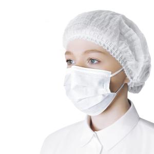 Cuffia a retina usa e getta per capelli, 100 pezzi, taglia unica con elastico, per uso cosmetico, bellezza, cucina, ristorazione, industria domestica, bianco