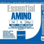 YAMAMOTO NUTRITION Essential AMINO 240 comprimés, Complément en Acides Aminés Essentiels Fermentés EAA et Ramifiés BCAA 2:1:1, Complément pour Sportifs