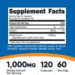 Nutricost Shilajit 1.000 mg – 120 Capsule | Integratore Ayurvedico Potente con Acido Fulvico