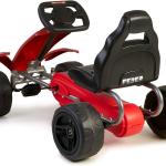 Go-Kart a pedalirt a pedali per Bambini, Feber, rosso e nero