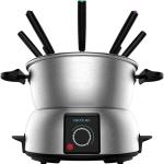 Elektrisches Fondue Set aus Edelstahl, 1000 W, 8 Gabeln, perfekt für Käse, Schokolade und Öl, Cecotec