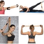 Elastische Kabel für Fitness-Set von 5 Widerstandsbändern von Gym zu Hause