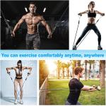 Elastische Kabel für Fitness-Set von 5 Widerstandsbändern von Gym zu Hause