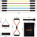 Elastische Kabel für Fitness-Set von 5 Widerstandsbändern von Gym zu Hause