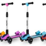 Monopattino Trottinette 3 Ruote per Bambini 3 a 14 anni con luci musica e vapore, colore rosa