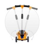 Monopattino Trottinette 3 Ruote per Bambini 3 a 14 anni con luci musica e vapore, colore blu