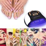 Lampe LED 256W, manucure, conception d'ongles, lumière UV, affichage numérique, professionnel