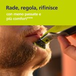 Philips OneBlade 360, lame de rechange pour OneBlade QP410/50 en acier inoxydable, robuste, pour le rasage, l'ajustement et la finition, modèle QP410/50