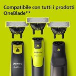 Philips OneBlade 360, lame de rechange pour OneBlade QP410/50 en acier inoxydable, robuste, pour le rasage, l'ajustement et la finition, modèle QP410/50