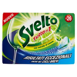 SVELTO Tabs Tutto In 1 per lavastoviglie 26 Pz