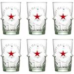 Biergläser 25 cl / 250 ml, Set mit 6 Hochwertige Gläser, Heineken Silver