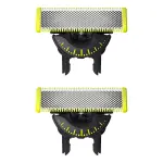 Philips OneBlade 360, 2 Klingen Set, für OneBlade QP410/50 aus rostfreiem Edelstahl, widerstandsfähig, zum Rasieren, Einstellen und Beenden, Modell QP410/50