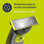 Philips OneBlade 360, 2 Klingen Set, für OneBlade QP410/50 aus rostfreiem Edelstahl, widerstandsfähig, zum Rasieren, Einstellen und Beenden, Modell QP410/50