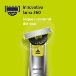 Philips OneBlade 360, 2 Klingen Set, für OneBlade QP410/50 aus rostfreiem Edelstahl, widerstandsfähig, zum Rasieren, Einstellen und Beenden, Modell QP410/50