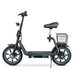 Bogist Honey whale M5 Elite Zima Blue avec pneus 14 pouces, moteur 500W 11Ah, scooter électrique pliable avec siège et porte-bagages