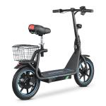 Bogist Honey whale M5 Elite Zima Blue avec pneus 14 pouces, moteur 500W 11Ah, scooter électrique pliable avec siège et porte-bagages