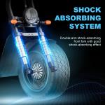 Scooter électrique, BOGIST Honey whale M5 Max Zima bleu, pneus 14 pouces, moteur 1000W de puissance, autonomie 40 km