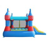 Grand château gonflable, double toboggan, jeu pour enfants, tapis sauteur, Happy Hop