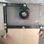 Règle de mesure multi-angle avec fente, multi-usage, pour carreaux, en aluminium, convient aux carreleurs, constructeurs, artisans, charpentiers et bricoleurs.