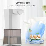 Dispenser sapone automatico, capacità 280ml, senza toccare, per gel disinfettante, sapone liquido