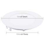 Faretto ad incasso, luce bianco naturale, rotondo, 6 watt