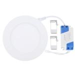 Faretto ad incasso, luce bianco naturale, rotondo, 6 watt